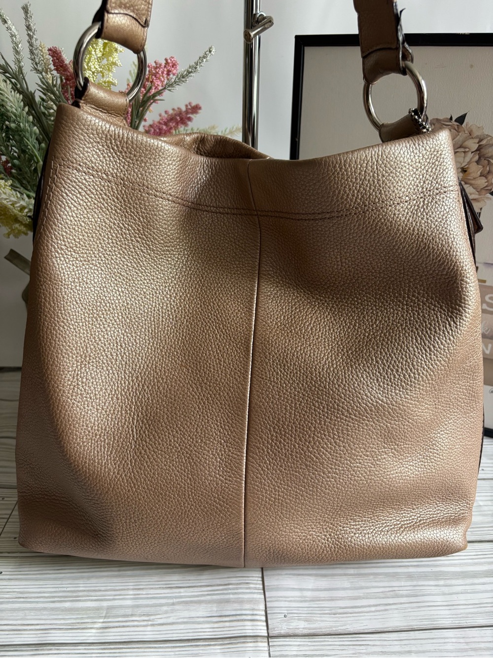 Coach Penelope pebbled leather hobo bag 16535 - Picture 2 of 15